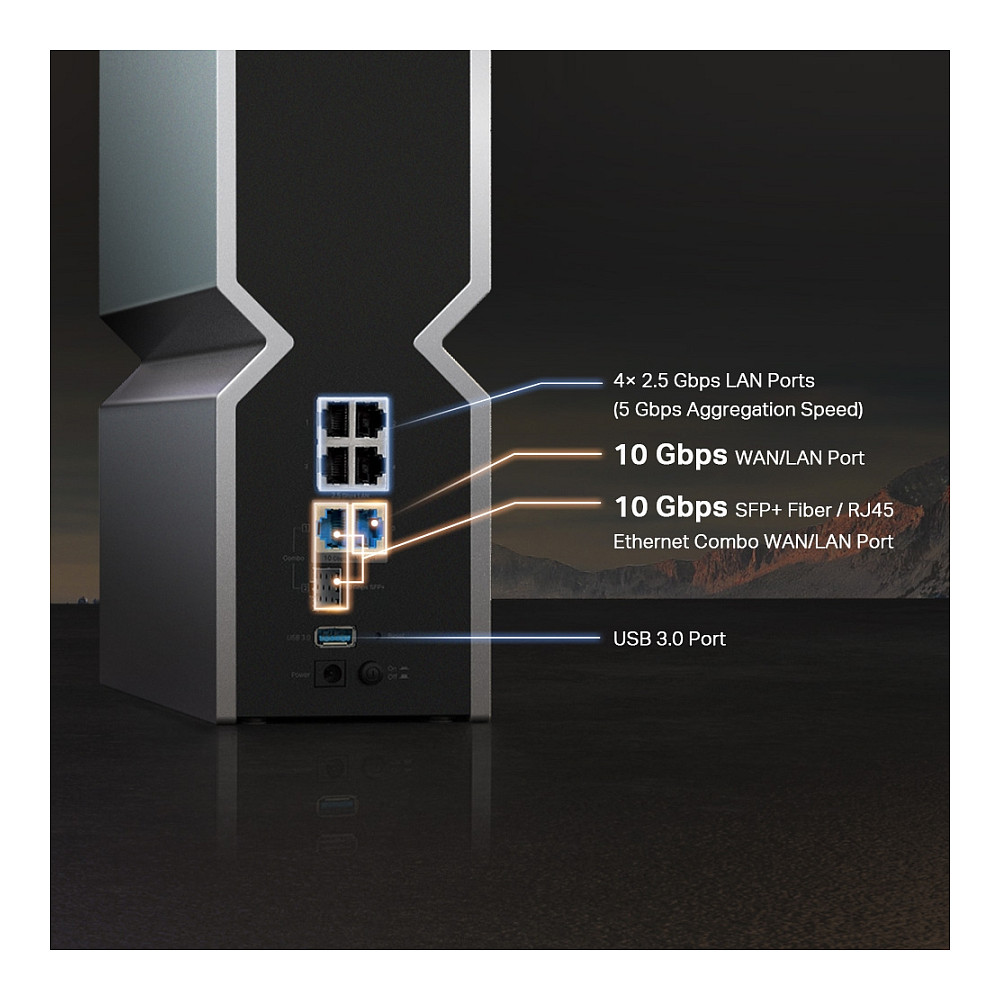 Bežični usmjerivač TP-LINK BE1900 Tri-Band Router Wi-Fi 7 1376Mbps/5760Mbps/11520Mbps (2.4GHz/5GHz/6GHz)-11