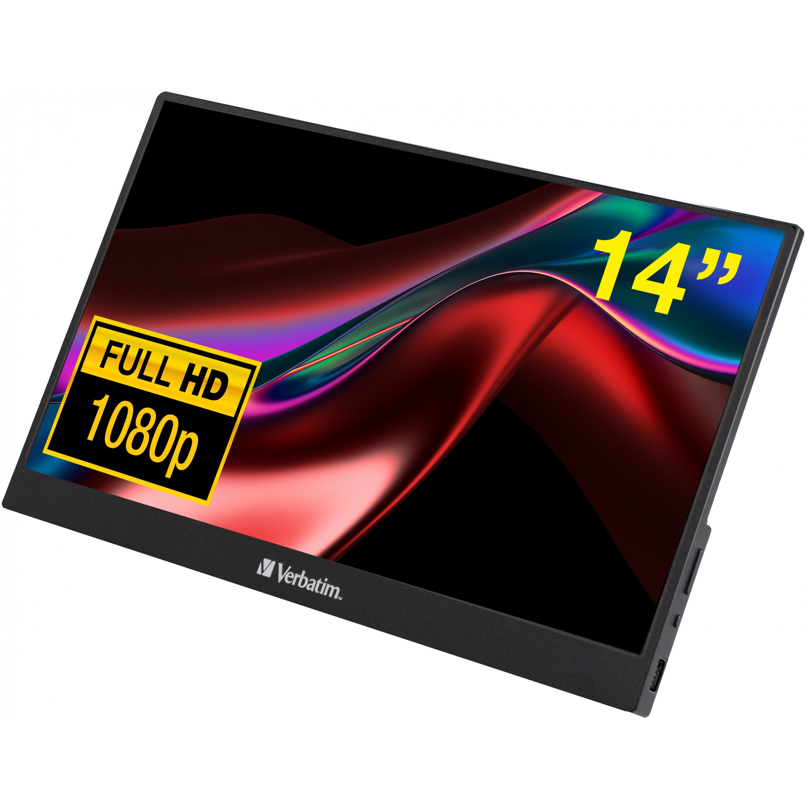 Verbatim PM-14 prijenosni zaslon 14" 1920×1080 IPS,16:9, HDR, FreeSync, Low Blue Light 1× HDMI, 3× USB-1