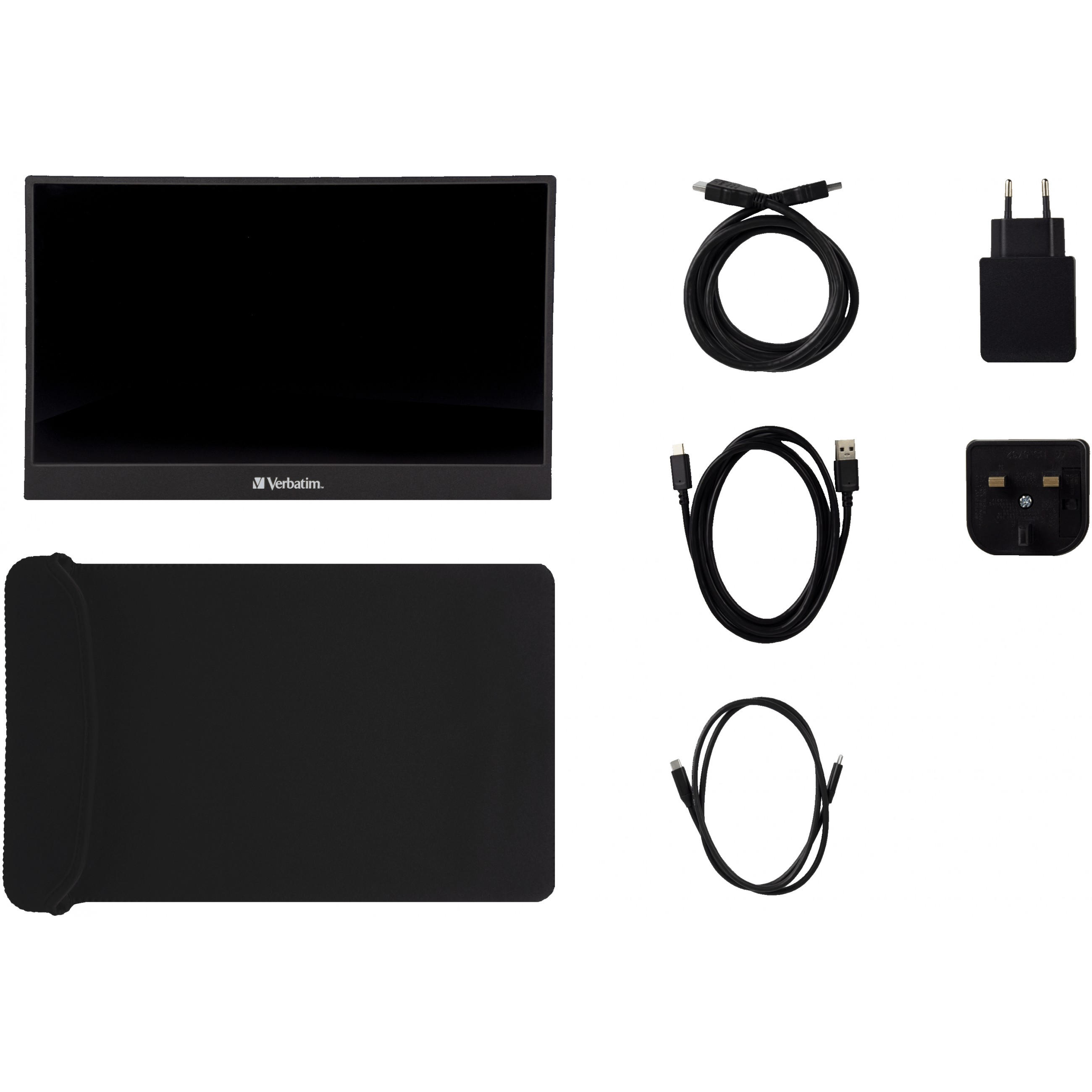 Verbatim PM-14 prijenosni zaslon 14" 1920×1080 IPS,16:9, HDR, FreeSync, Low Blue Light 1× HDMI, 3× USB-3