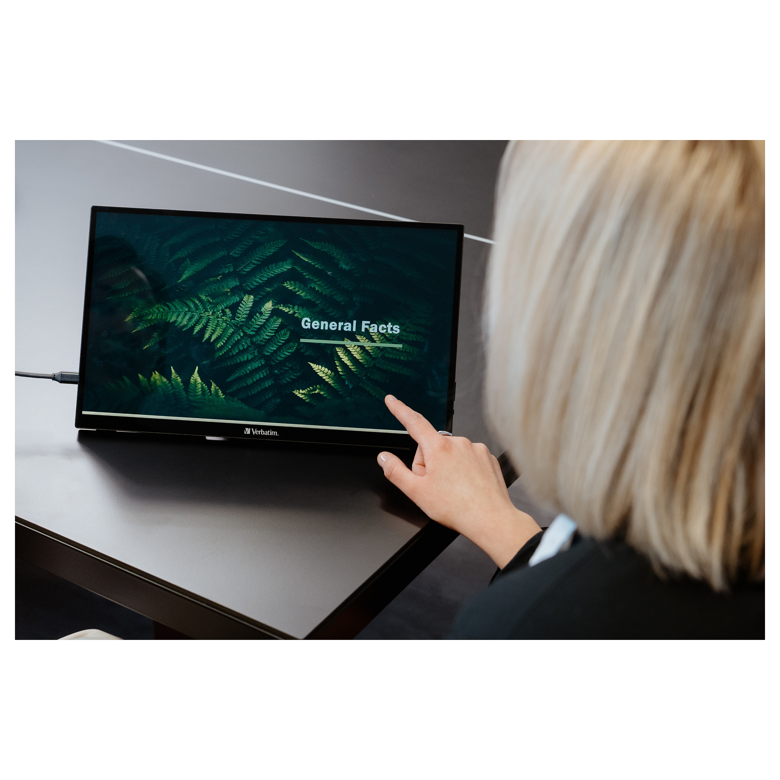 Verbatim PMT-15 prijenosni zaslon 15.6" 1920x1080 IPS, 16:9, Touch Panel, HDR, FreeSync, Low Blue Light, HDMIx1, USBx3-9