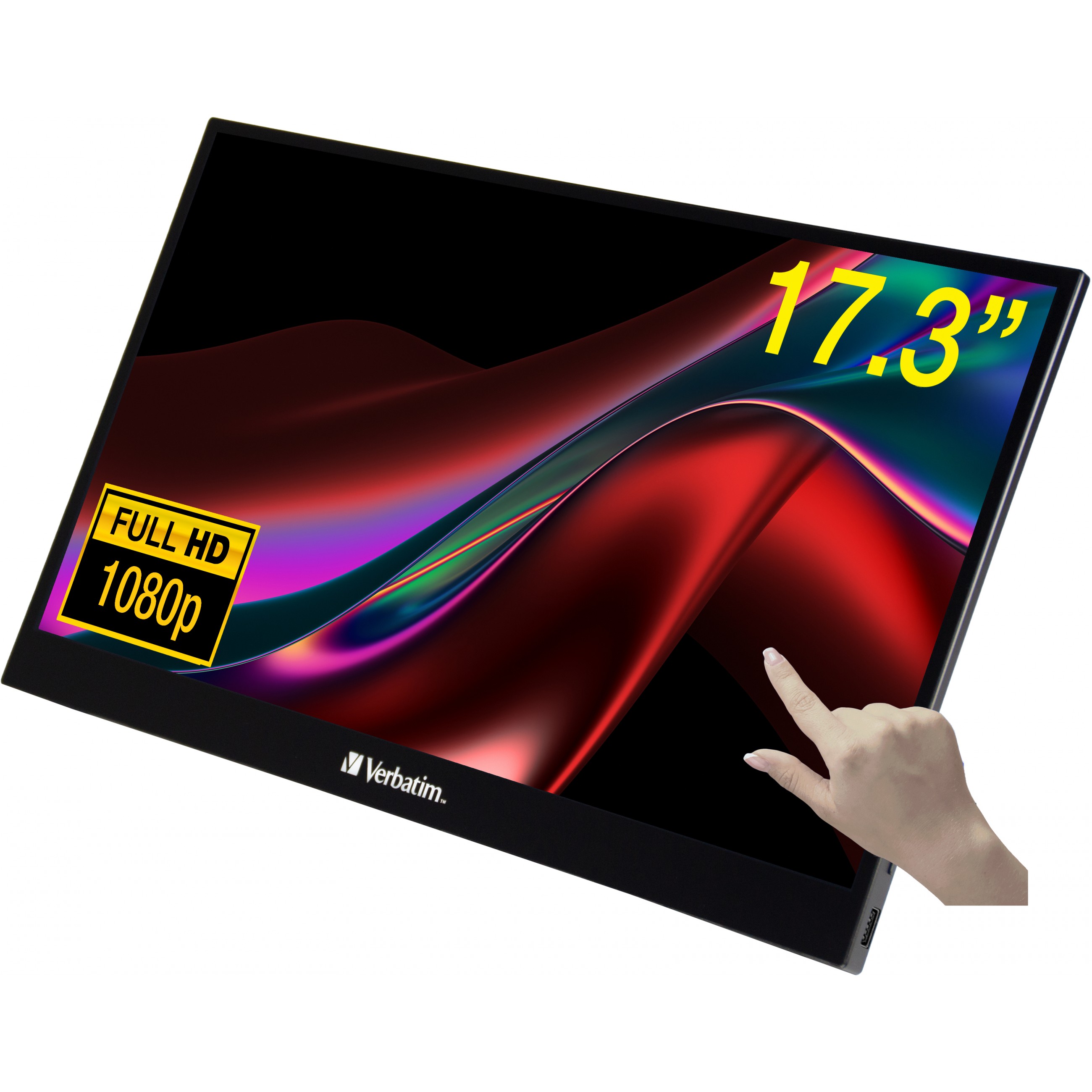Prijenosni zaslon VERBATIM PMT-17 17.3" 1920x1080 IPS, 169, Touch Panel, HDR, FreeSync, Low Blue Light, HDMIx1, USBx3-1