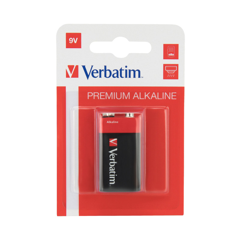 Verbatim 9V Alkaline Battery 6LR61 (1 pack)-0