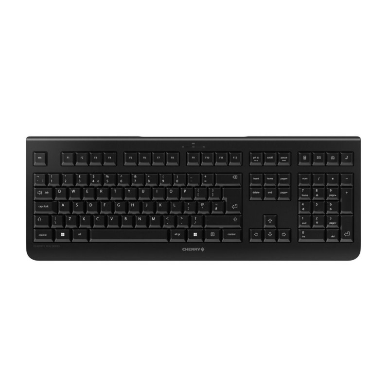 Cherry KW 3000 tiha bežična tipkovnica crna-0