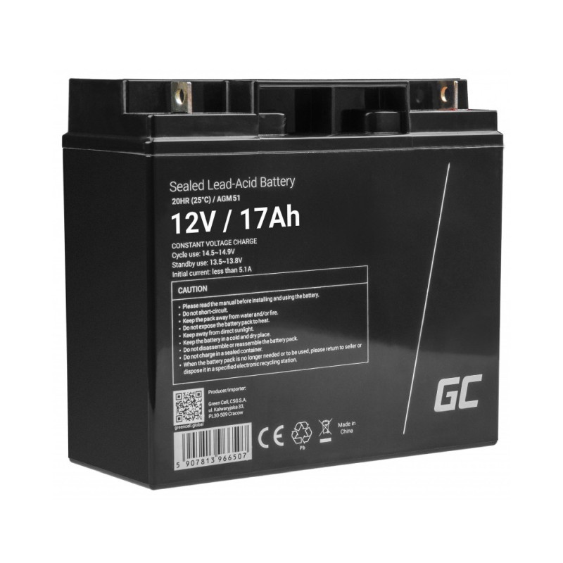 Green Cell (AGM51) baterija 12V/17Ah-2