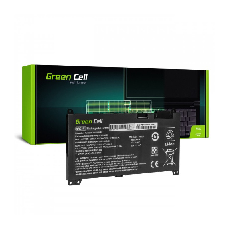 Green Cell (HP183) baterija 3400mAh, 11.4V za for HP ProBook 430 G4 G5 440 G4 G5 450 G4 G5 455 G4 G5 470 G4 G5-0