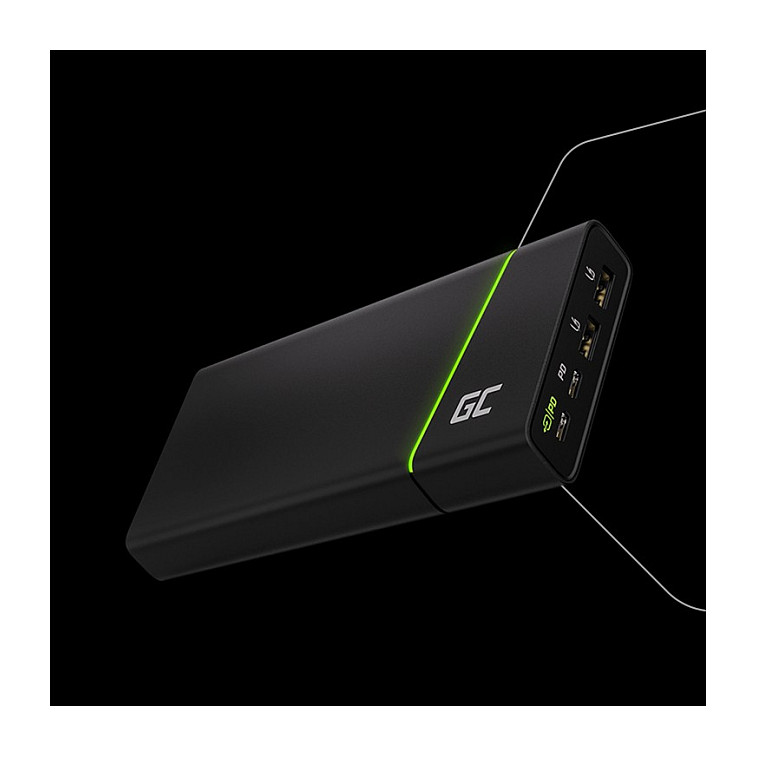 Powerbank GREEN CELL PowerPlay Ultra (26800mAh, brzi punjač, 1xUSB-C, 2xUSB, 128W, grafit)-2