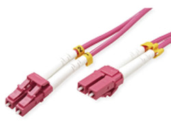 Roline VALUE optički kabel 50/125µm LC/LC Duplex, OM4, 0.5m, ljubičasti-0