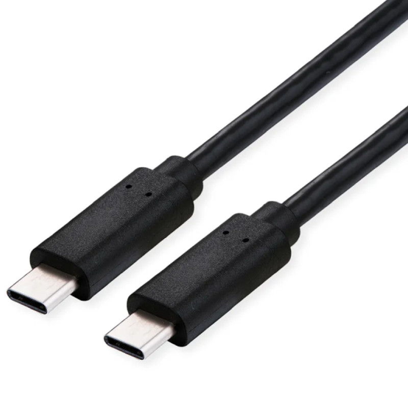 Roline VALUE USB4 Gen3x2 kabel TIP C-C M/M, Emark, 100W, 1.0m crni-1