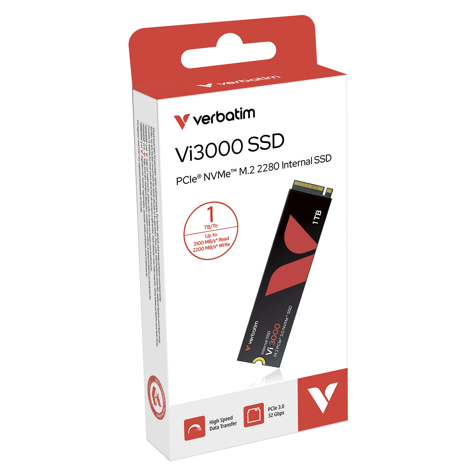 SSD VERBATIM Vi3000 1TB M.2 NVMe PCIe Gen3x4 (R/W 3100/2200MB/s)-1