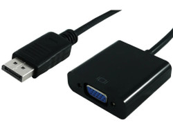 STANDARD adapter/kabel DisplayPort - VGA, M/F, 0.15m-0