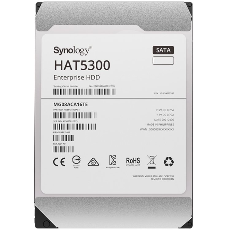 Synology 4TB SATA3 NAS HDD Enterprise, 7200rpm, 256MB cache (HAT5300-4T)-1