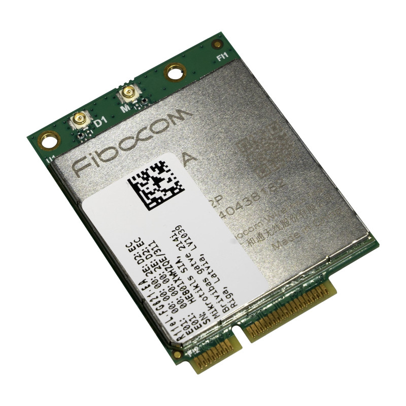 Mini PCIe MODEM MIKROTIK R11eL-FG621-EA (300Mbps downlink, 50Mbps uplink, 2x u.Fl, 3W)-2