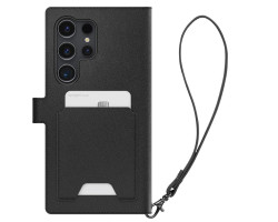 Spigen Wallet S Plus crna zaštitna futrola za telefon - Samsung Galaxy S24 Ultra (ACS07308)-1