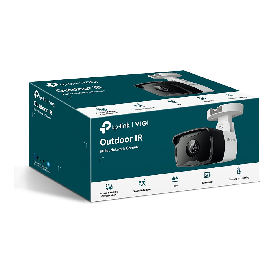 Kamera TP-LINK VIGI C340I vanjska IP Bullet 4MP, Detekcija osoba i vozila, H.265+, PoE/12V DC-4