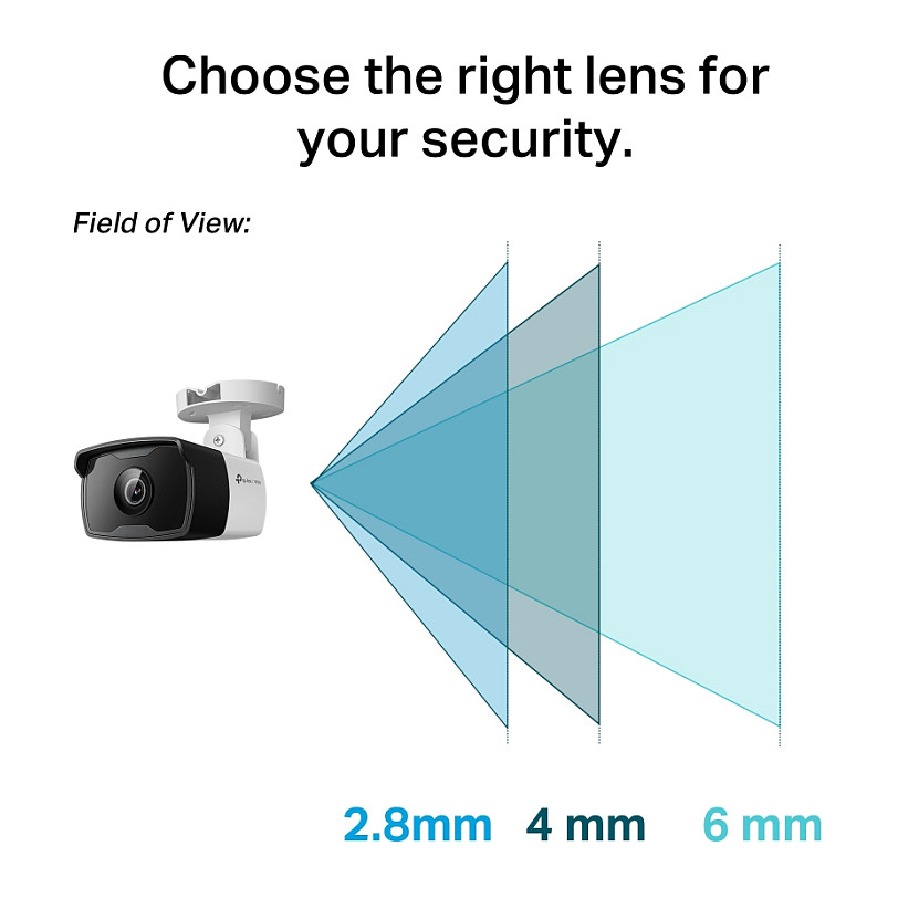 Kamera TP-LINK VIGI C340I vanjska IP Bullet 4MP, Detekcija osoba i vozila, H.265+, PoE/12V DC-11
