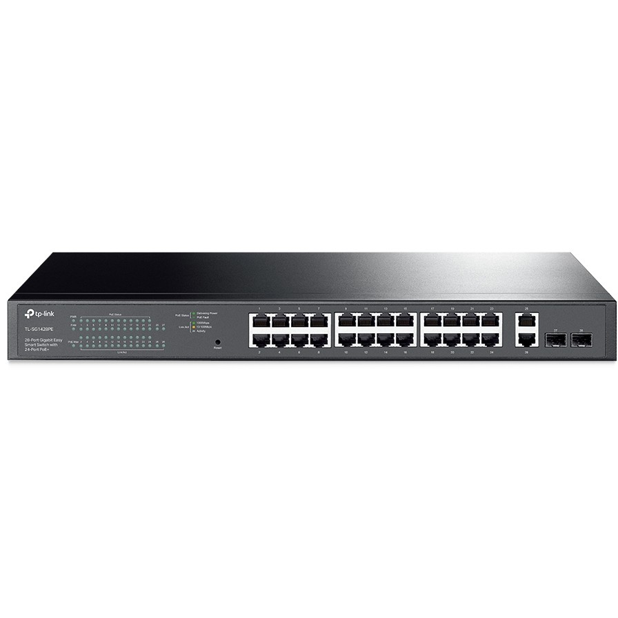 Preklopnik TP-LINK TL-SG1428PE 28-port Gigabit Easy Smart (24x PoE+ port, 2x SFP, 250 W)-3