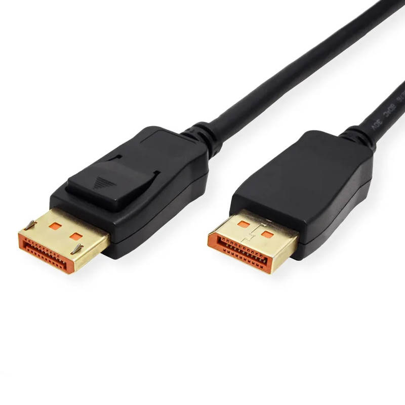 Roline DisplayPort kabel v2.1, 10K 60Hz, 54Gbit/s, UHBR13.5, DP-DP, M/M crni, 3 m-1