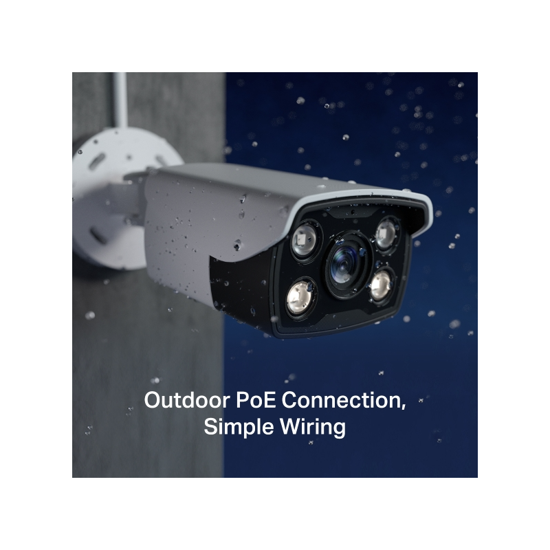 TP-Link vanjska IP Bullet Full color HD kamera, H.265+ video, 4MP, 4mm leća, RJ45, Night Vision, detekcija pokreta, vodootporna IP66, VIGI app-5