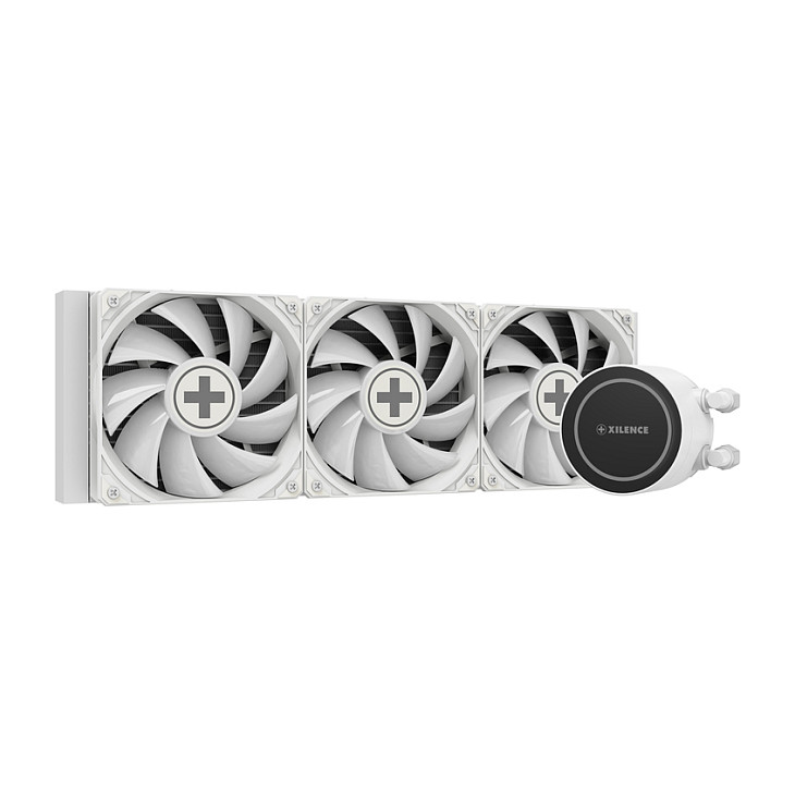 Vodeno hlađenje XILENCE LQ360G.W.ARGB Gaming Series Multi socket, 3×120mm PWM ARGB ventilator, bijeli-5