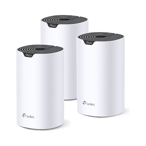TP- Link AC1900 Deco S7 (3-pack) Mesh Wi-Fi, Dual-Band, 600 Mbps/1300 Mbps (2.4GHz/5GHz), 3×LAN, 3×interna antena, Deco App-7