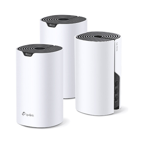 TP- Link AC1900 Deco S7 (3-pack) Mesh Wi-Fi, Dual-Band, 600 Mbps/1300 Mbps (2.4GHz/5GHz), 3×LAN, 3×interna antena, Deco App-9