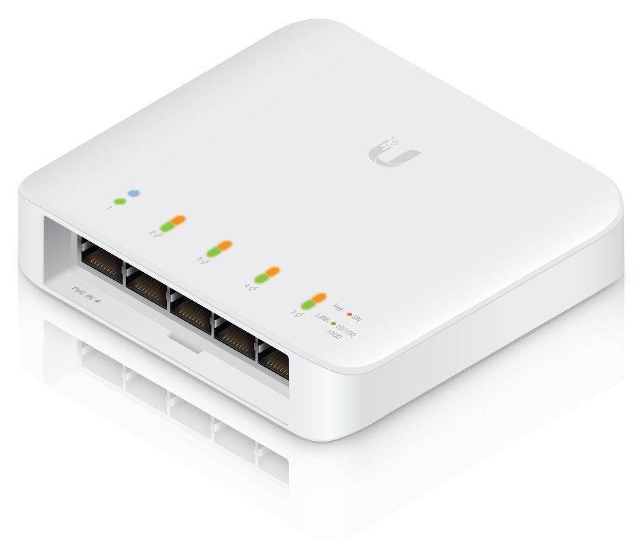 Ubiquiti UniFi 5-Port Gigabit Managed Ethernet switch, PoE support (USW-FLEX)-5