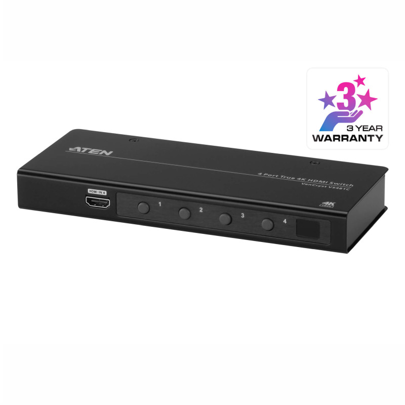 Prekidač ATEN VS481C (4 x HDMI Type A Female, 1 x HDMI Type A Female, 18 Gbps, 4096 x 2160 @ 60Hz)-1