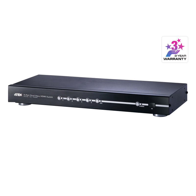 Prekidač ATEN VS482 (4 x HDMI Type A Female, 2 x HDMI Type A Female, 6.75 Gbps, 1080p)-0
