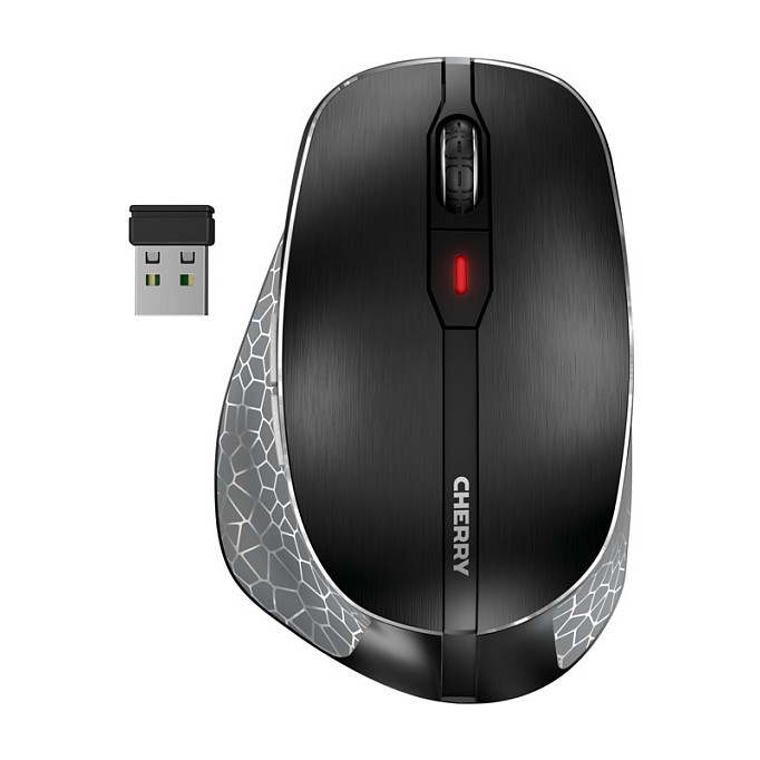 Miš CHERRY MW 8C Ergo (bežični/BT, optički, AES-128, USB, crni)-1