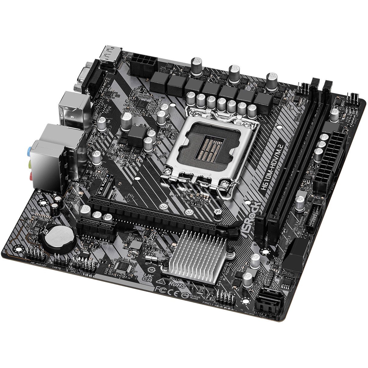Matična ploča ASROCK H610M-HDV/M.2 R2.0 (S.1700, DDR4/3200MHz, PCIe 4.0, G-LAN, VGA/DP/HDMI, mATX)-4