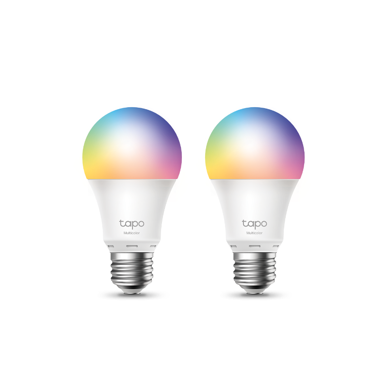 TP-Link Tapo Smart Wi-Fi višebojna žarulja E27, 8.7W, 806lm, 2500K - 6500K, glasovna kontrola (Amazon Alexa & Google Assistant) 2 pack-0
