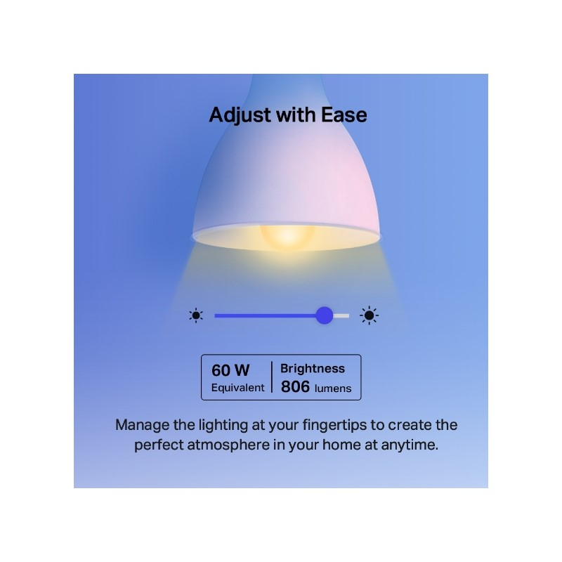 TP-Link Tapo Smart Wi-Fi višebojna žarulja E27, 8.7W, 806lm, 2500K - 6500K, glasovna kontrola (Amazon Alexa & Google Assistant) 2 pack-6