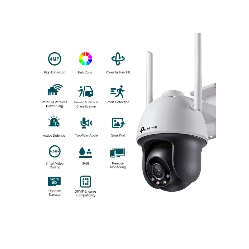 Kamera TP-LINK VIGI C400 4MP Bullet IP66 Pan tilt 4mm leća-2