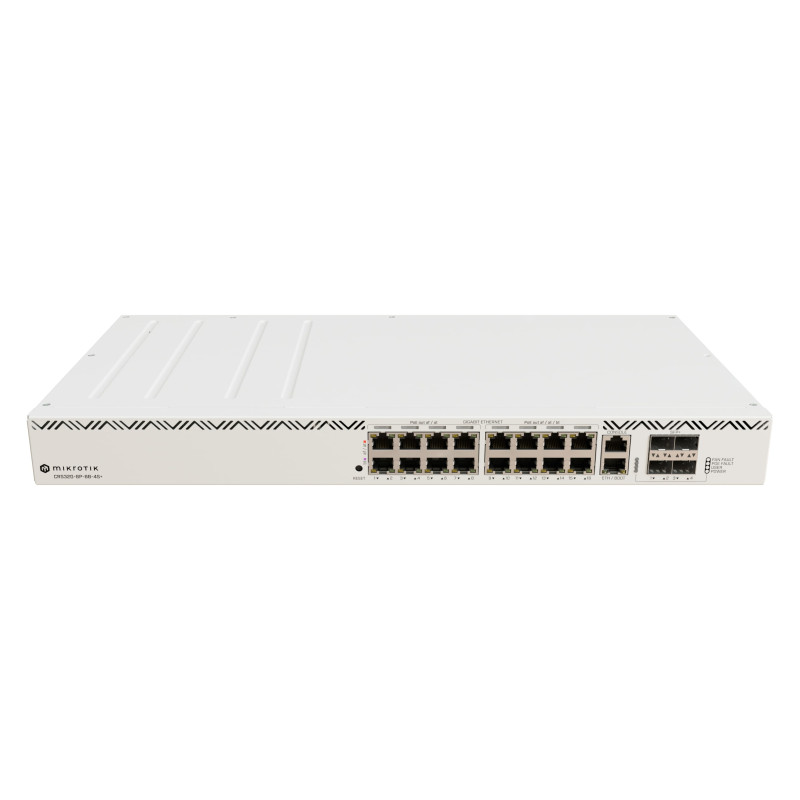 Switch Mikrotik CRS320-8P-8B-4S+RM (ARM 32bit, 800 MHz, 256MB RAM, 32MB, 17x Gigabit Ethernet, 4x10G SFP+, PoE++)-4