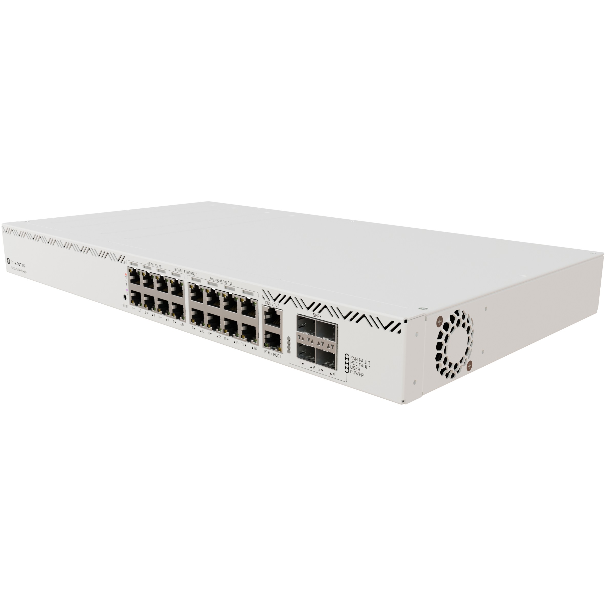 Switch Mikrotik CRS320-8P-8B-4S+RM (ARM 32bit, 800 MHz, 256MB RAM, 32MB, 17x Gigabit Ethernet, 4x10G SFP+, PoE++)-0