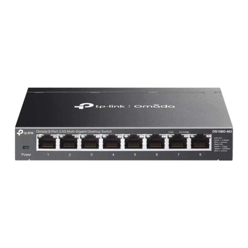 TP-Link Omada 8-port 2.5G Multi-Gigabit Desktop preklopnik (Switch), 8×10Mbps/100Mbps/1Gbps/2.5Gbps RJ45 Ports, Plug & Play, metalno kućište-3