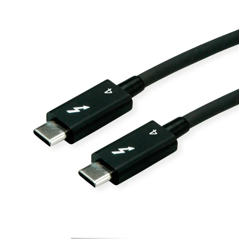 ROLINE Thunderbolt 4 kabel, 40Gbit/s, 100W, C-C, M/M, pasivni, 1m, crni-2