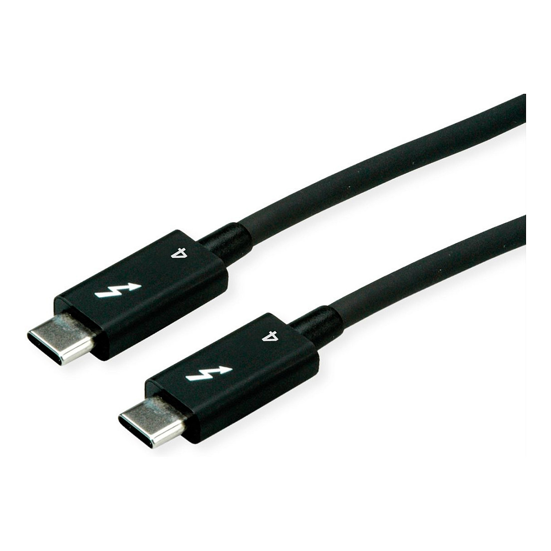 ROLINE Thunderbolt 4 kabel, 40Gbit/s, 100W, C-C, M/M, pasivni, 1m, crni-1