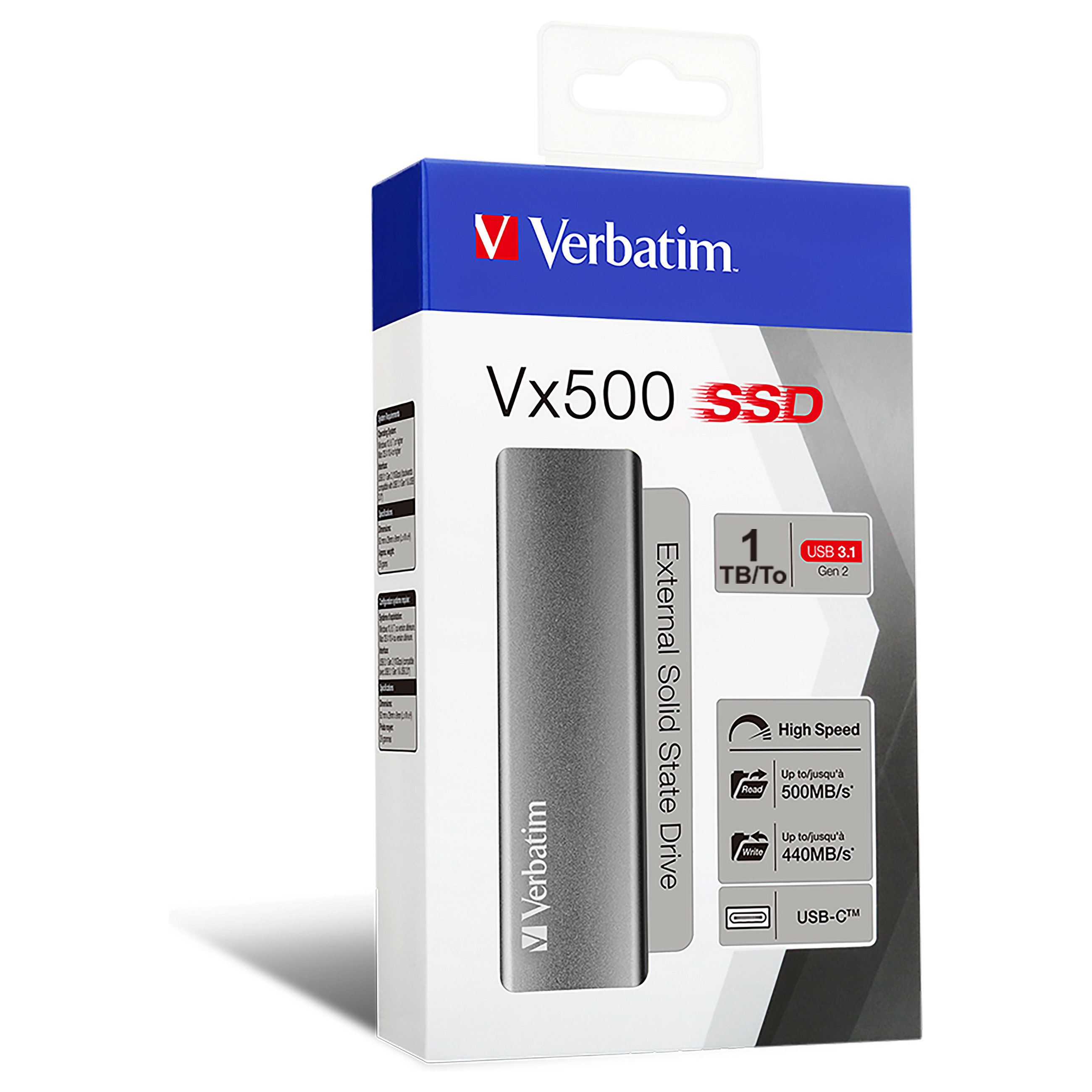 Vanjski SSD VERBATIM VX500 1TB USB 3.2 G2-2