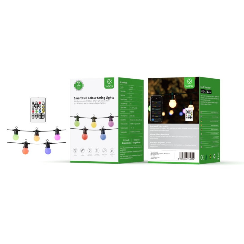 LED STRING RASVJETA WOOX R5195 5.5W, IP65, 9m-1