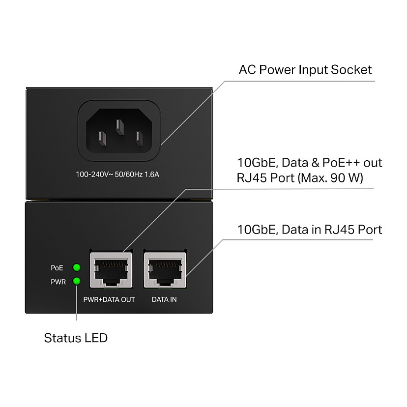 TP-Link POE380S Omada PoE++ Injector-8