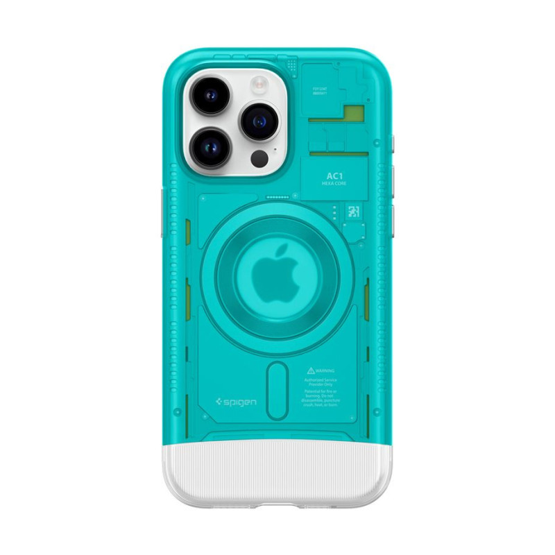 Spigen Classic C1 MagSafe, bondi blue - iPhone 15 Pro-0