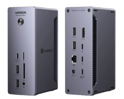 UGREEN Revodok Max 13u1, DisplayPort, Thunderbolt 4, USB-C, RJ45, čitač kartica TF/SD, 3.5mm-1