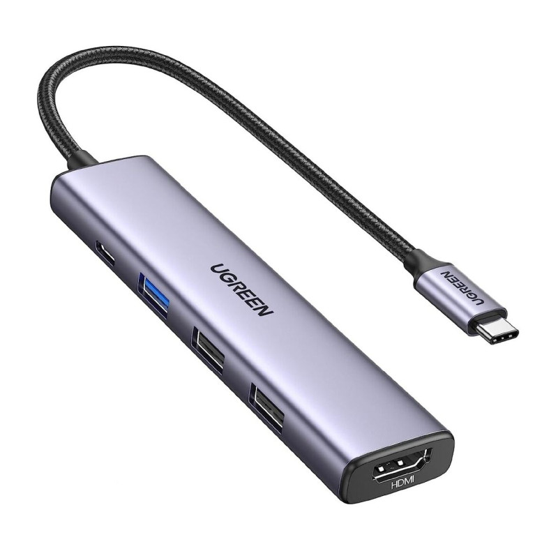 UGREEN USB Hub Revodok 105, USB-C na 3xUSB-A, 100W PD, 4K 30Hz HDMI-8