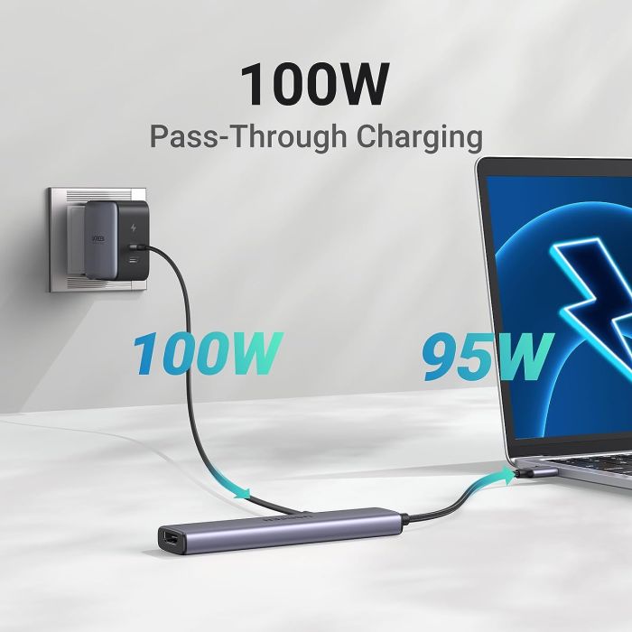 UGREEN USB Hub Revodok 105, USB-C na 3xUSB-A, 100W PD, 4K 30Hz HDMI-3