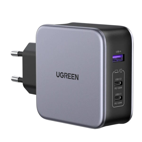UGREEN 140W Nexode zidni punjač, GaN, PD 3.1, 1×USB-A/2×USB-C, USB-C kabel 1.5m, crni-11