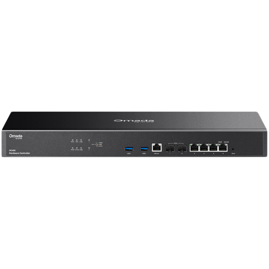 Kontroler TP-LINK OC400 Omada Cloud Hardware Quad-Core CPU, 2×10G SFP+, 4×GE RJ45, 2×USB 3.0-1