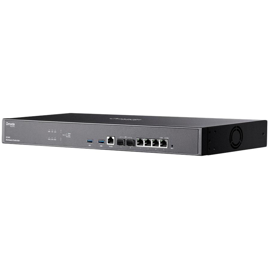 Kontroler TP-LINK OC400 Omada Cloud Hardware Quad-Core CPU, 2×10G SFP+, 4×GE RJ45, 2×USB 3.0-3