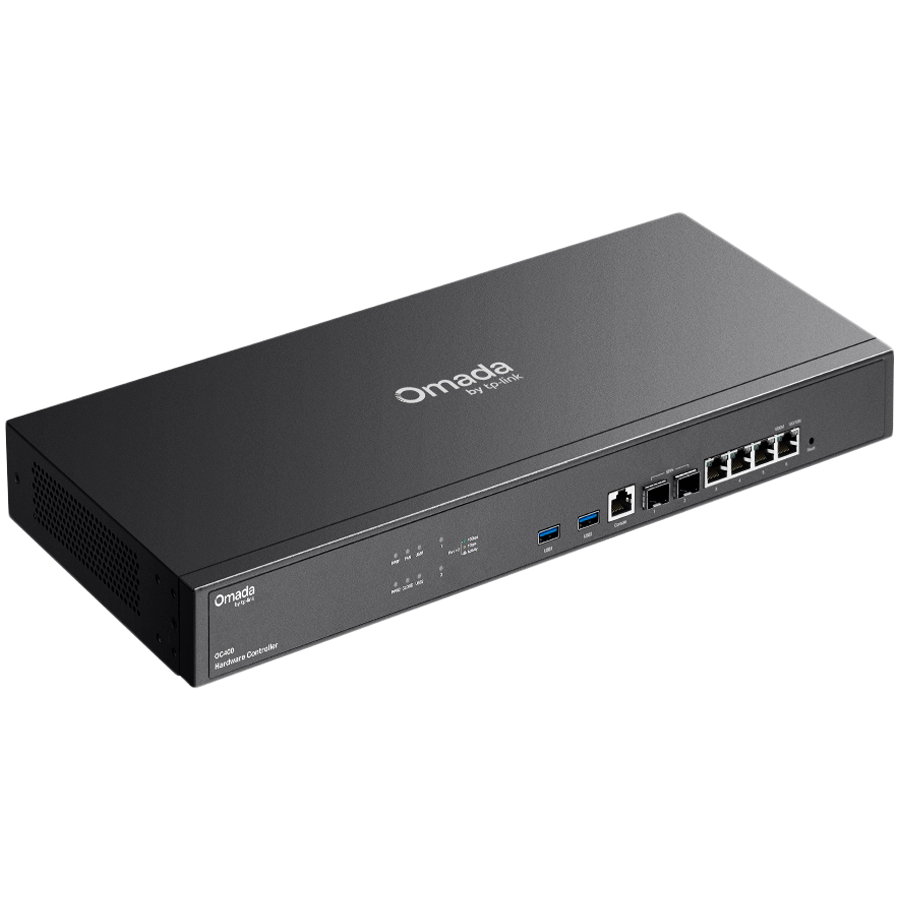 Kontroler TP-LINK OC400 Omada Cloud Hardware Quad-Core CPU, 2×10G SFP+, 4×GE RJ45, 2×USB 3.0-4
