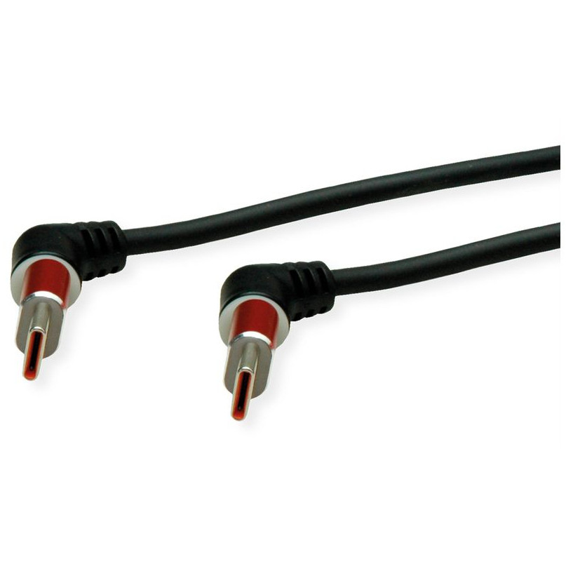 ROLINE 360° USB 2.0 kabel, C - C, M/M, 60W, crveno crno, 2 m-2